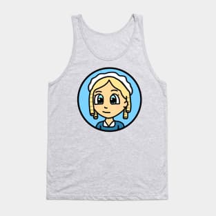 Patriot Portrait - Chibi Elizabeth Maxwell Steele (Large Print) Tank Top